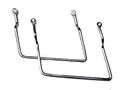Saddlebag Supports For 95 Plus Kawasaki Vulcan Vn800 Vn800a Triple Dipped Chrome Finish With Mounting Hardware 2 Piece Set 