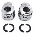 Httmt Switch Housing Cover Kit Compatible With 14-17 H-d Touring Aftermarket 71500185 Chrome
