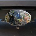 Yosemite National Park California Ca Animals Bear Raccoons Beaver Chipmunks Oval Tow Trailer Hitch Cover Plug Insert