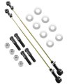 481005 13-1 2 Inch To 19-1 2 Height Control Valve Linkage Kit Adjustable Fit For Haldex Neway Meritor Navistar Leveling Rod 