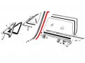 Auto Krafters Compatible Replacement For Door Glass Run Weatherstrips Pair 1965-68 Galaxie Ltd Marquis Montclair Monterey