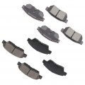 Ocpty Ceramic Brake Pads Front Rear Set 8pcs Fit For Honda Civic Del Sol 1994-1997