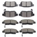 Ocpty Ceramic Brake Pads Front Rear Set 8pcs Fit For Honda Civic Del Sol 1994-1997