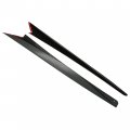 Hecasa Side Skirts Compatible With 2020-2023 Chevrolet Corvette C8 Stingray Pair Rocker Panel Plastic Black