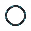Starry Sky Car Steering Wheel Cover Universal 15 In Non Slip Breathable Neoprene Auto Accessory For Women And Men Black Green 