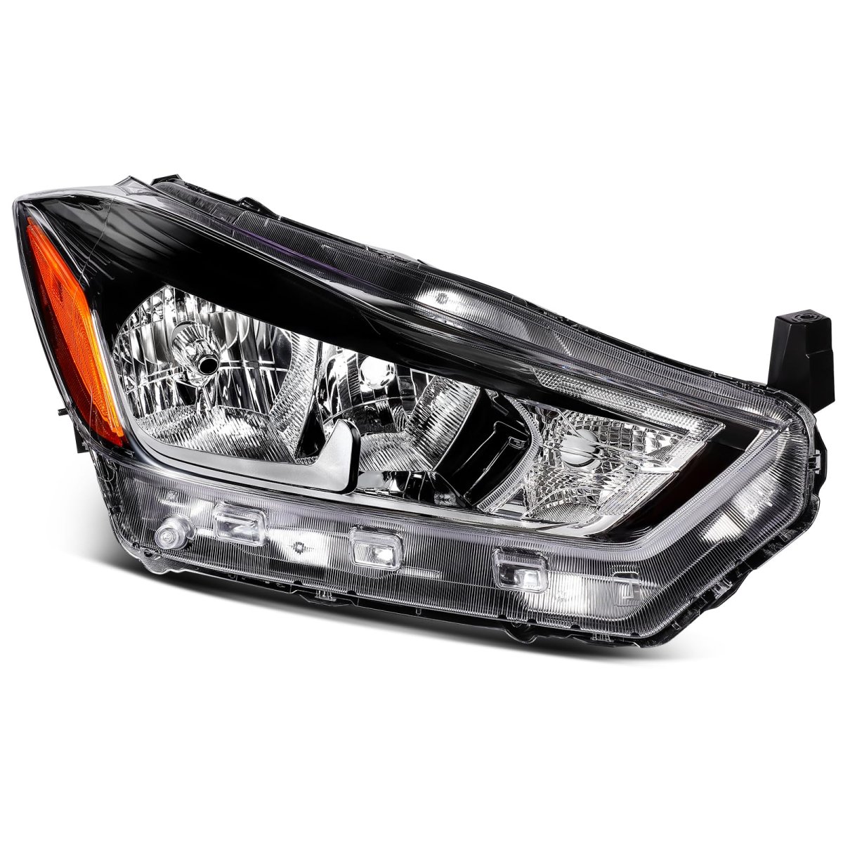 Headlight Assembly Fit 2017-2020 For Nissan Kicks Halogen Black Housing Clear Lens Right Side