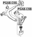 Febest Pgab-c5s Front Control Arm Bushing 