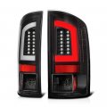 Black Bezel Premium Oled Neon Tube Led Tail Light Housing Lamp Assembly For 2007-2008 Dodge Ram 1500 2500 3500 Pickup Truck 