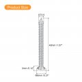 Uxcell St3 5x40mm White Screws Self Tapping 100pcs Flat Head Phillips Wood For Woodworking