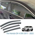 Vesul Compatible With 2017-2022 Honda Cr-v Crv Lx Ex Ex-l Touring Clip On Rain Guard Vent Visor Window Wind Deflector Shield