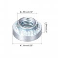 Uxcell Self -clinching Nuts 6-32 X 0 1-inch Carbon Steel With Zinc Plating Rivet Nut Round Head Metal Sheet Mounting Hardware