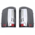 Kuafu Tail Light Assembly Compatible With 2014-2018 Gmc Sierra 1500 2500hd 3500hd Pickup Truck Led Tube Bar Rear Stop Brake