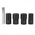 Kimiss 5pcs Twist Socket Set Includes 1 2in Drive Lug Nut Remover Tool And 17mm 19mm 21mm 22mm Sockets Locking Wheel Bolt Stud