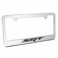 Ipick Image Made For Srt Logo 3d Embossed Letters On Mirror Chrome Metal License Plate Frame Dodge Jeep Ram Chrysler