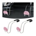 Auceli Car Headrest Hook 2 Pack Bling Backseat Organizer Hanger For Purse Clothes Grocery Bag Rhinestones Auto Storage Holder 