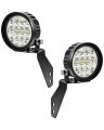 A-pillar Led Pod Lights For Kawasaki Mule Pro-mx 2019-2026 Accessories Auxiliary With Mounting Bracket Wiring Harness Plug And 