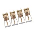 Heavy Duty Cargo Ratchet Buckle With J Hook 4 Pieces 2 In Strap Replacement Handle 1000 Lbs Working Load Limit For Trailer 