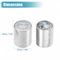 Uxcell 20pcs Car Aluminum Cylindrical Air Conditioner Pipe Joint Fitting Sleeve 14mm 24mm Hole Dia