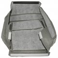 Secosautoparts Passenger Bottom Seat Cover Gray Synthetic Leather Compatible With Ford F150 2004-2008