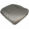 Secosautoparts Passenger Bottom Seat Cover Gray Synthetic Leather Compatible With Ford F150 2004-2008