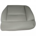 Secosautoparts Passenger Bottom Seat Cover Gray Synthetic Leather Compatible With Ford F150 2004-2008