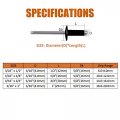 100pcs 3 16 In X 1 Large Flange Aluminum Blind Pop Rivets Black Grip Range 18 To 20mm