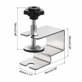 Uxcell Drawer Front Installation Clamps Stainless Steel Cabinet Jig Long Bend For Tables Desks 6pcs