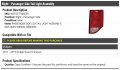 Right Passenger Side Tail Light Assembly Includes Wiring Harness Compatible With 2011-2019 Dodge Grand Caravan