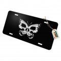 Graphics More Butterfly Skull Insect Novelty Metal Vanity Tag License Plate