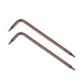 T6 Anti Tamper Proof Torx Star Key Bit Wrench L-shape 2 68-inch Long Arm Steel 2 Pcs 