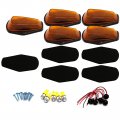 5 Pcs Cab Roof Marker Lights Amber Led Top Replacement For Ford F150 F250 F350 1980-1997 Amber 