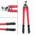 18 In Heavy Duty Electrical Cable Cutter Stainless Steel Wire Rope Multi Copper Aluminum Plier For Brake And Railing Red