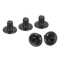 Flanged Button Head Socket Cap Screws 100 Pcs M4x4mm 304 Stainless Steel Drive Fasteners Bolts Fully Thread Machine For 