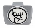 Elektroplate Officially Licensed Buck Commander All Metal Brushed Chrome Hitch Cover For Trucks And Suvs Fits Standard 2