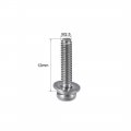 Uxcell M2 5 X 12mm Stainless Steel Phillips Pan Head Machine Screws Bolts Combine With Spring Washer And Plain Washers 20pcs