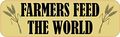 Stickertalk Wheat Farmers Feed The World Magnet 10 Inches By 3 