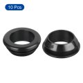 10pcs Rubber Grommets 22mm Mount Dia For 18mm Id Hole Plugs Wiring Firewall Cable Wire Protecting Black