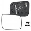 Car Right Passenger Side Heated Mirror Glass Replacement W Backing Plate For Nissan Altima 2013-2018