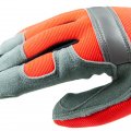 Meta-miner 491 Hi-viz Professional Deer Suede Mechanics Glove Gray Orange 