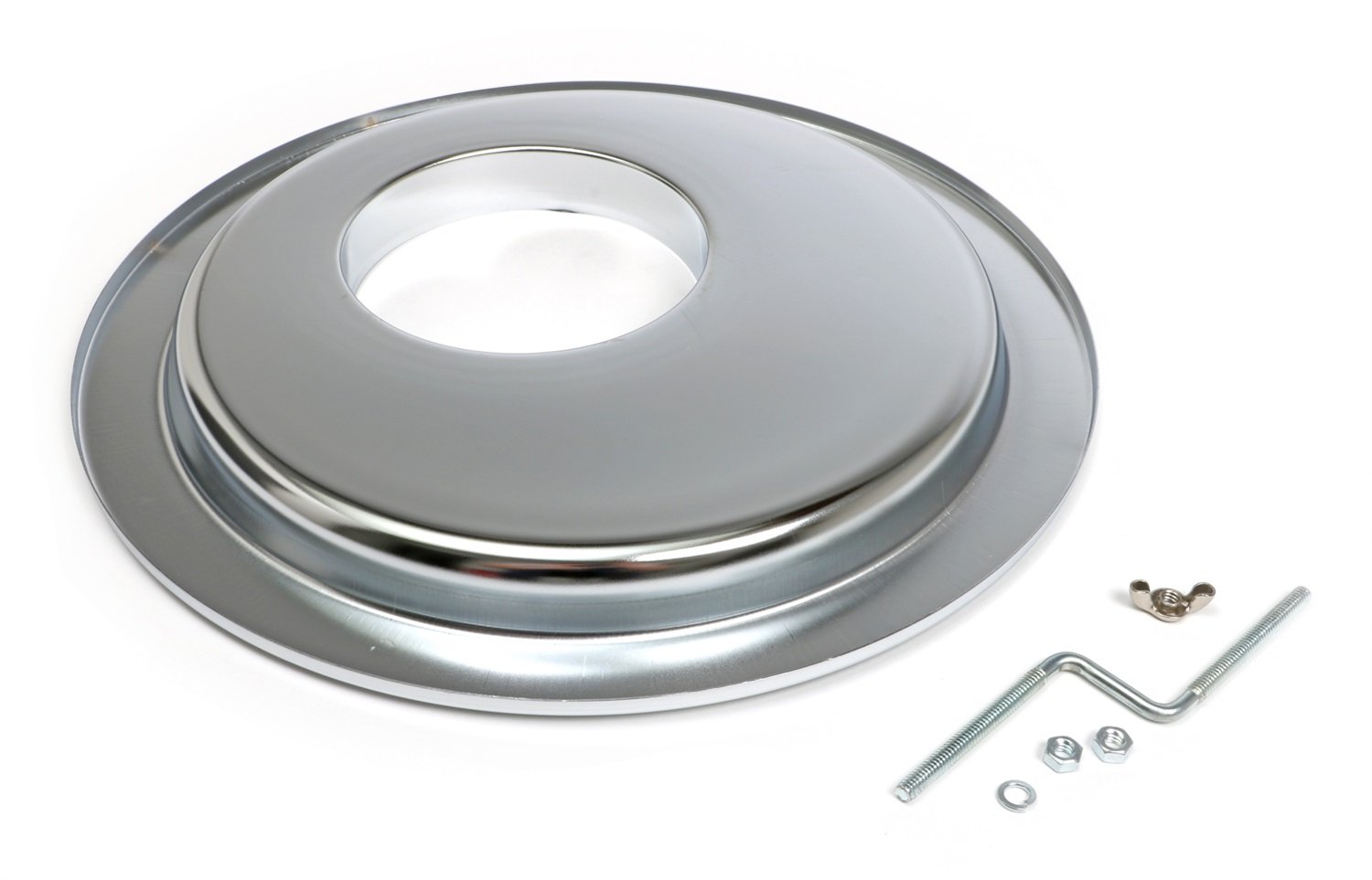 Trans-dapt 2430 Chrome 14 Offset Air Cleaner Base