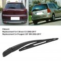 Rear Windshield Wiper Arm Blade Set For Citroen C3 2002a 2017 High Efficiency Premium Rubber Painted Surface Replacement Parts