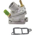 Thermostat Housing With Gasket For Volvo S60 S80 V70 2002 To 2009 5 Cylinder Turbocharged Engine 31293700 31293698 