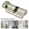 Anti-theft Door Lock Cylinder Copper Single Open With Keys Strong Resistance And Rust-proof Suitable For Wooden Doors Aluminum