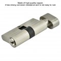 Anti-theft Door Lock Cylinder Copper Single Open With Keys Strong Resistance And Rust-proof Suitable For Wooden Doors Aluminum