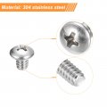 Uxcell 10-24x1 4 Pan Head Machine Screws 304 Stainless Steel 18-8 Screw Phillips Drive Fully Threaded Bright Finish Pack Of 20