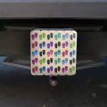 Fun Colorful Flip Flops On Sand Pattern Tow Trailer Hitch Cover Plug Insert