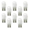 Usonline911 10 Pcs T20 7443 7440 Clear Signal Light W21w W21 5w Halogen Bulb Glass Daytime Running Lights Turn Stop Brake Tail