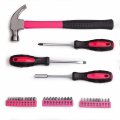 Cartman 148piece Tool Set General Household Hand Kit With Plastic Toolbox Storage Case Pink