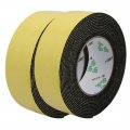 Uxcell Sealing Foam Tape 45mm Wide 2mm Thick 5m 16 4ft Long Self Adhesive Weather Strip For Window Door Insulation Yellow Black