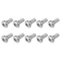 10pcs 8-32 X 3 8 Torx Security Machine Screws 304 Stainless Steel Button Head Bolt Tamper Resistant For Anti-theft Proof Silver 